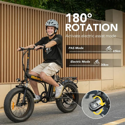 Hidoes F3 Electric Bike Fat Tyre Commuter with Removable Battery up to 45 Km/h