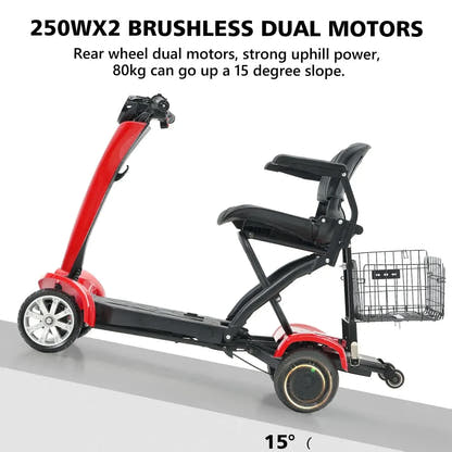 Hidoes P1 Foldable Electric Scooter with Seat and Removable Battery up to up to 20 Km/h