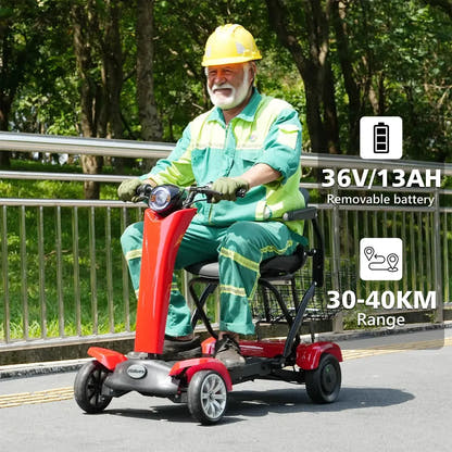 Hidoes P1 Foldable Electric Scooter with Seat and Removable Battery up to up to 20 Km/h