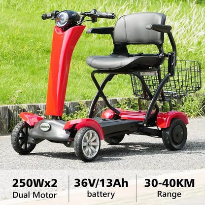 Hidoes P1 Foldable Electric Scooter with Seat and Removable Battery up to up to 20 Km/h