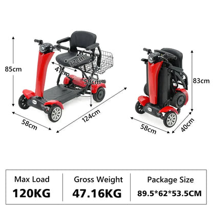 Hidoes P1 Foldable Electric Scooter with Seat and Removable Battery up to up to 20 Km/h