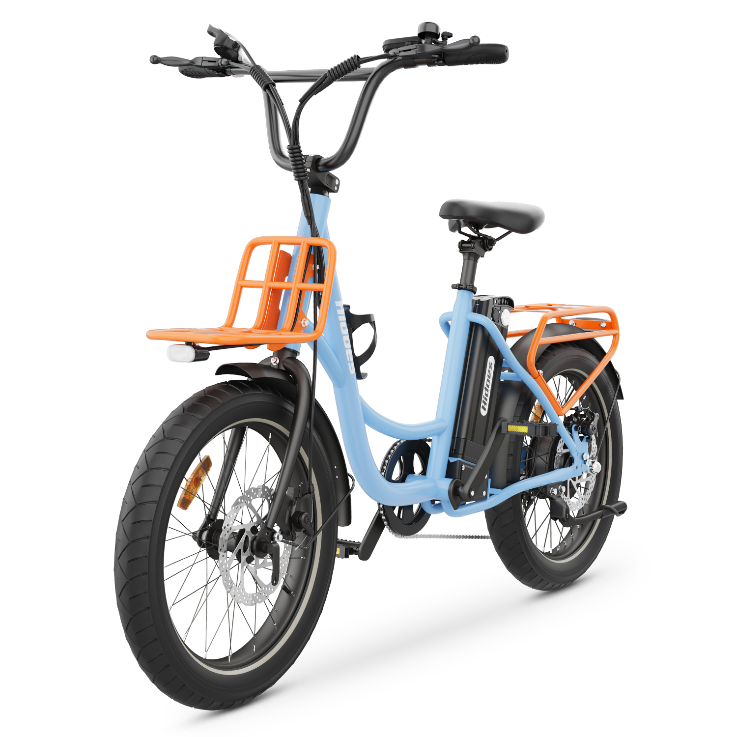 Hidoes C6 Folding Electric Bike – 250 W Rear Hub Motor, 36 V 13 Ah Battery, 20″×3.0″ Fat Tires, 18.6 mph (30 km/h) Top Speed, 18.6–21.7 mi (30–35 km) Range, 7-Speed Shimano Gears, Full Suspension Frame - 2025 Edition – Current Market Release
