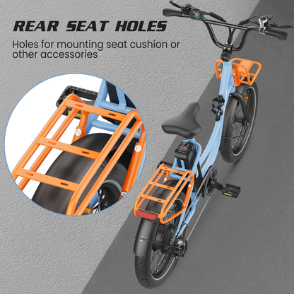 Hidoes C6 Folding Electric Bike – 250 W Rear Hub Motor, 36 V 13 Ah Battery, 20″×3.0″ Fat Tires, 18.6 mph (30 km/h) Top Speed, 18.6–21.7 mi (30–35 km) Range, 7-Speed Shimano Gears, Full Suspension Frame - 2025 Edition – Current Market Release