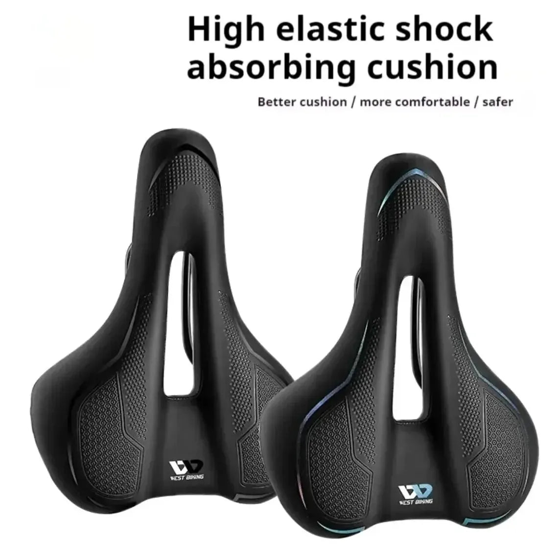 High Elastic Bike Saddle – Comfortable Shock-Absorbing Seat