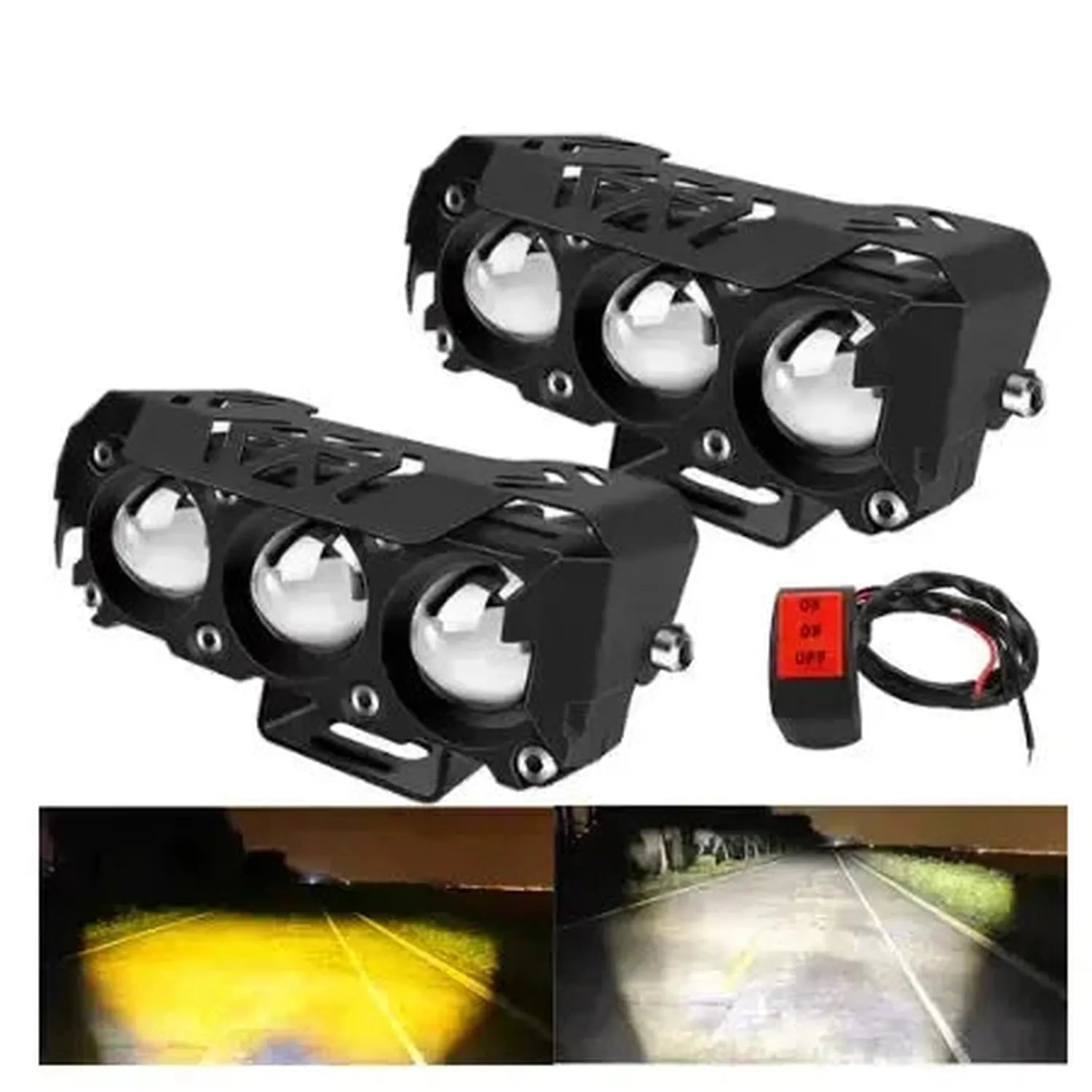 High Power LED Spotlight for Electric Bikes and Scooters 6000 Lumens