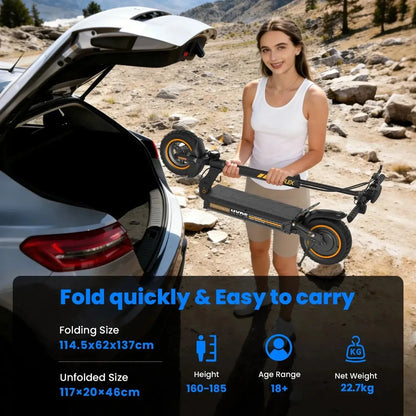iScooter W9Air Electric Scooter Foldable Waterproof for Adults up to 45 Km/h