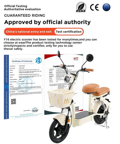 iScooter Y16 Electric Scooter Long Range Seated for Adults up to 45 Km/h