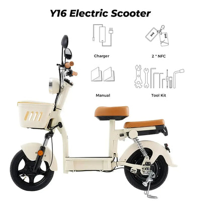iScooter Y16 Electric Scooter Long Range Seated for Adults up to 45 Km/h