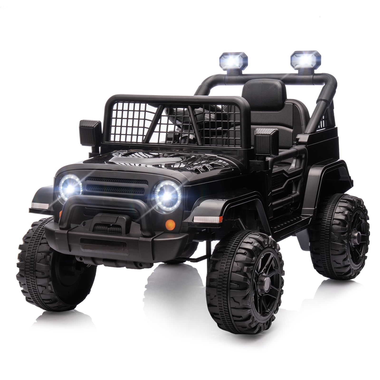 JOYMOR 12V Kids Ride On Truck – Remote Control, LED Lights & Horn