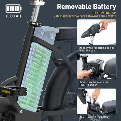 KOOLUX BK6 Foldable Electric Bike