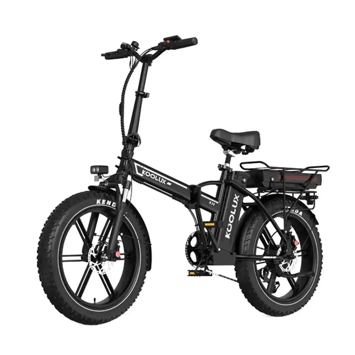 Koolux X11 Foldable Electric Bike Fat Tyre Dual Battery with Suspension up to 45 Km/h
