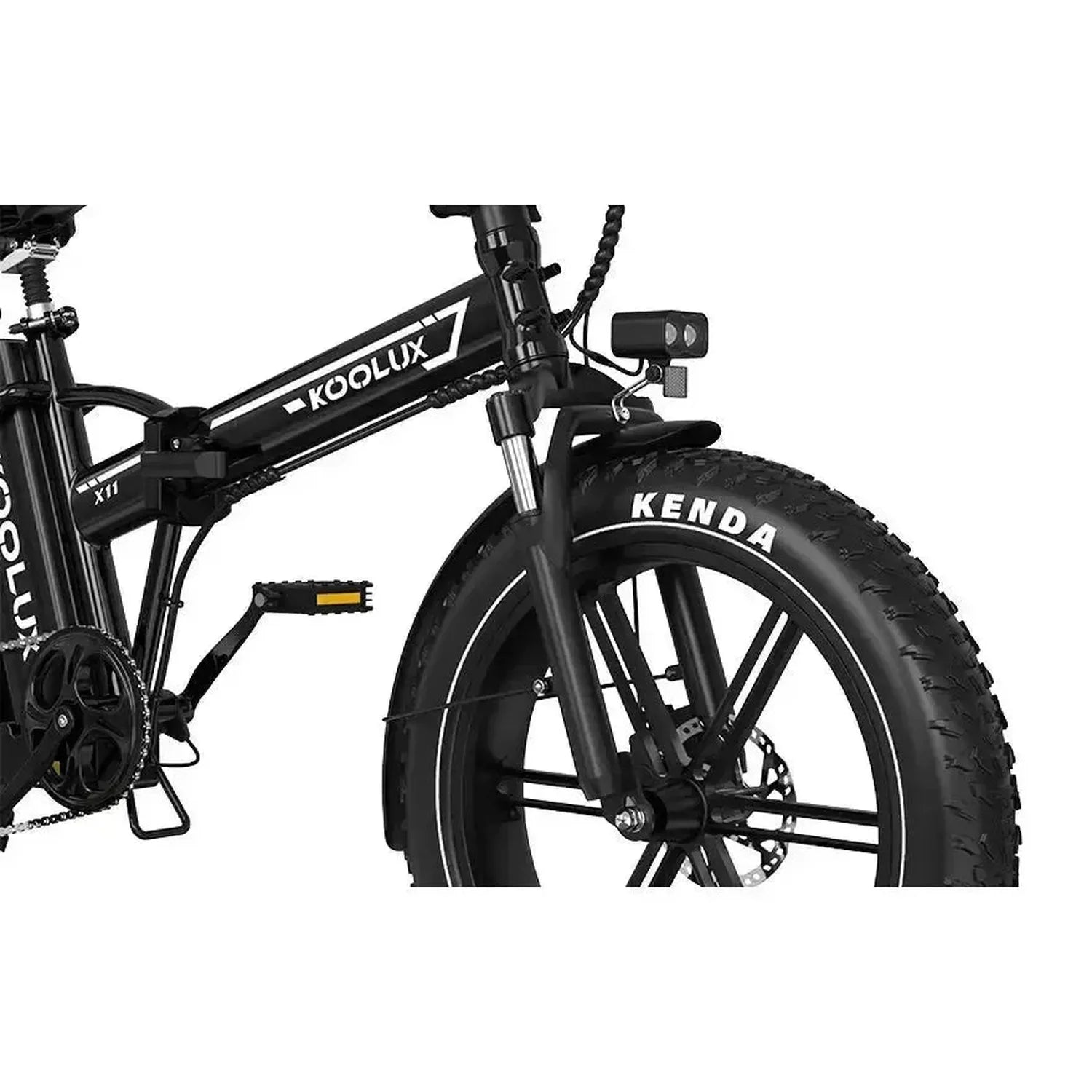 Koolux X11 Foldable Electric Bike Fat Tyre Dual Battery with Suspension up to 45 Km/h