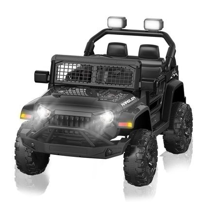 Kids 12V Ride On Truck – Remote Control, Suspension, Lights & Music
