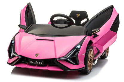 Licensed Lamborghini Sian 6V Kids Electric Ride-On Car with Remote, Opening Doors
