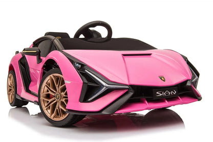 Licensed Lamborghini Sian 6V Kids Electric Ride-On Car with Remote, Opening Doors