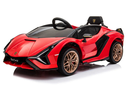 Licensed Lamborghini Sian 6V Kids Electric Ride-On Car with Remote, Opening Doors