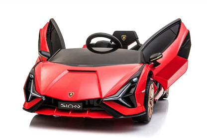 Licensed Lamborghini Sian 6V Kids Electric Ride-On Car with Remote, Opening Doors