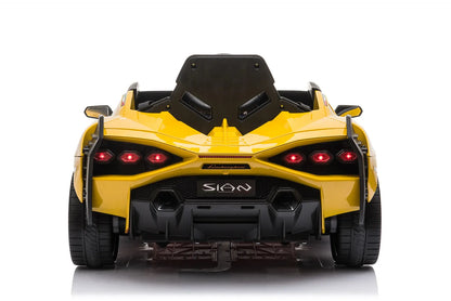 Licensed Lamborghini Sian 6V Kids Electric Ride-On Car with Remote, Opening Doors