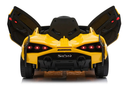 Licensed Lamborghini Sian 6V Kids Electric Ride-On Car with Remote, Opening Doors
