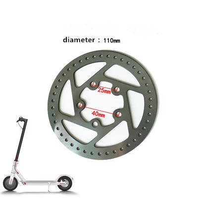 M365 Electric Scooter Disc Brake Plate – Silver Replacement Brake Rotor