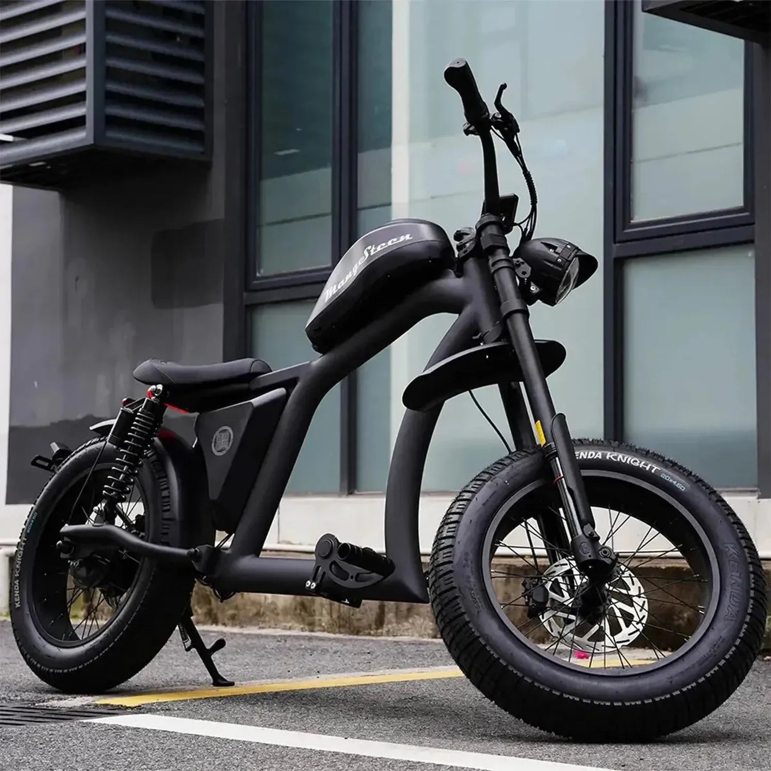 Mangosteen FT02 Electric Bike Chopper Style Long Range Cruiser up to 50 Km/h