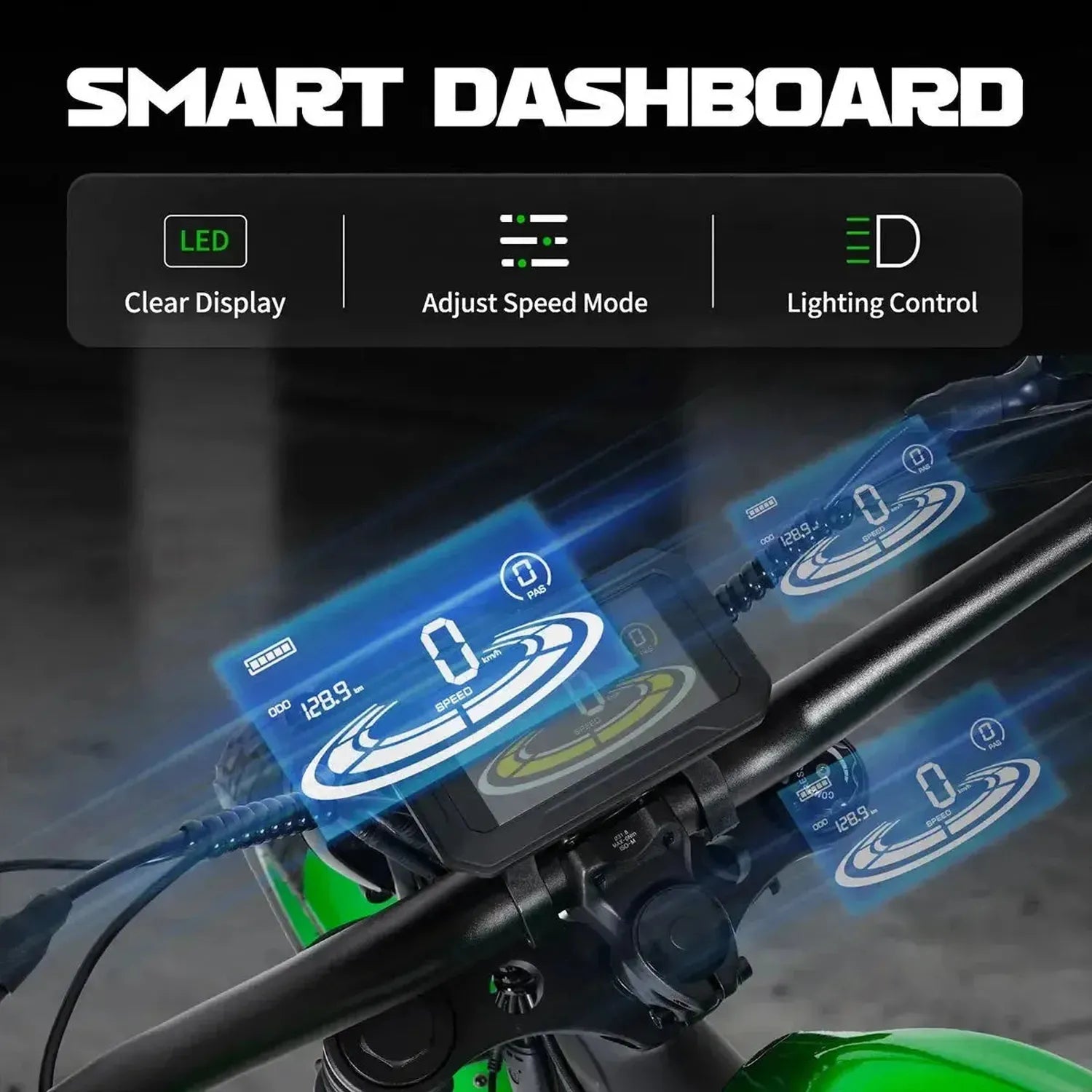 Mangosteen FT02 Electric Bike Chopper Style Long Range Cruiser up to 50 Km/h