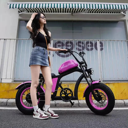 Mangosteen FT02 Mini Electric Bike Fat Tyre Long Range with LCD up to 50 Km/h