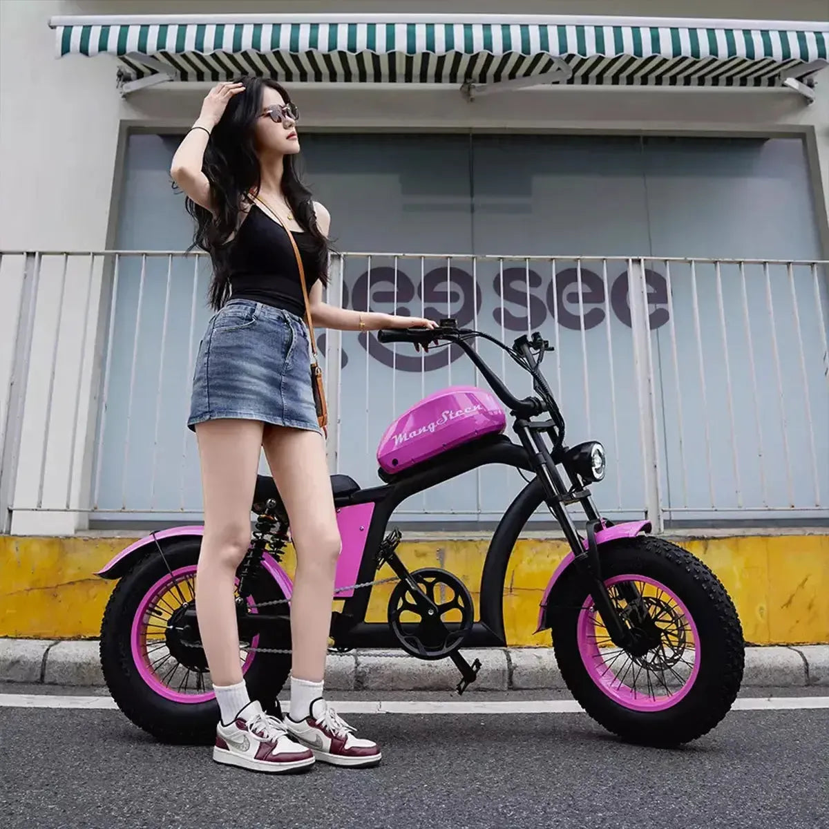 Mangosteen FT02 Mini Chopper Electric Bike