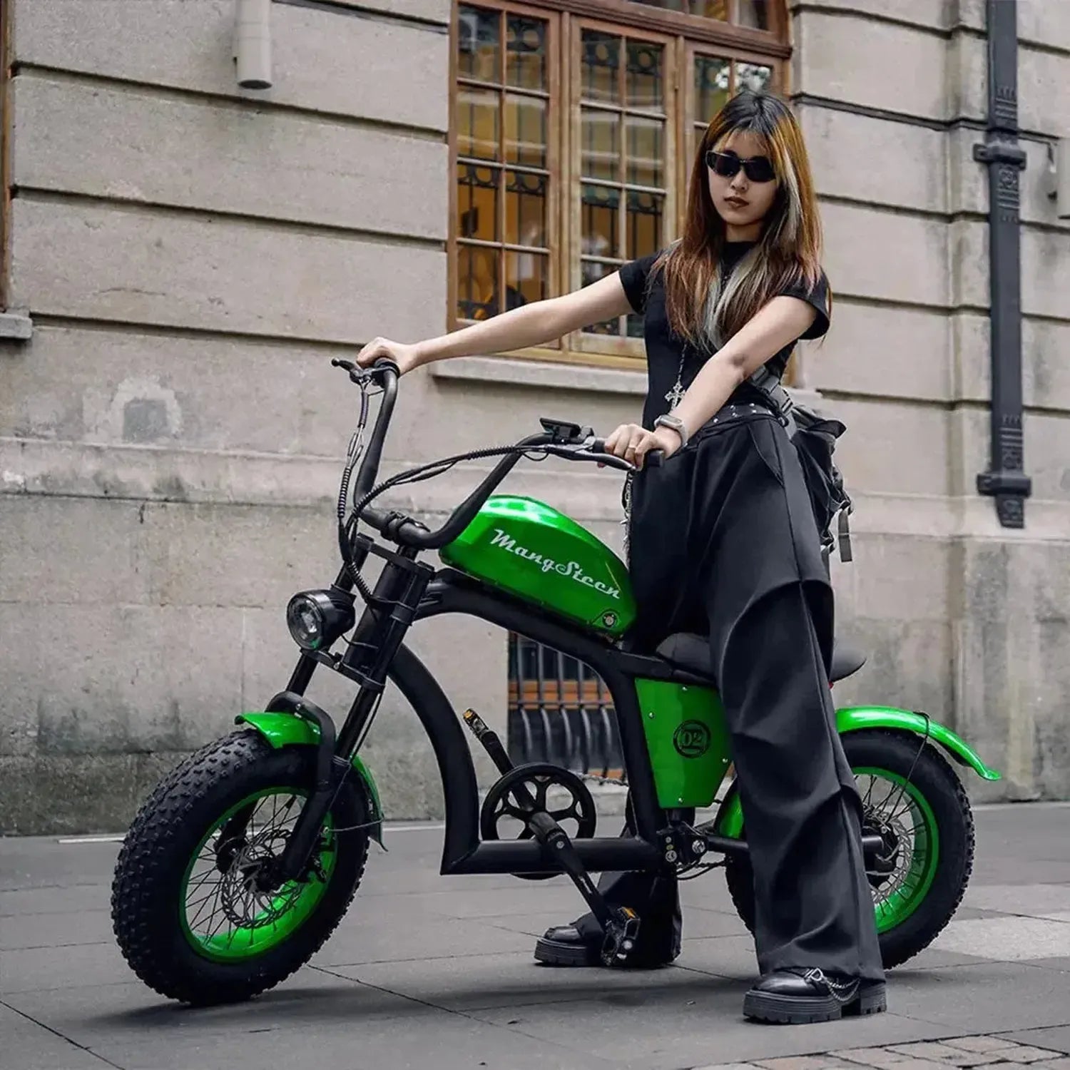 Mangosteen FT02 Mini Electric Bike Fat Tyre Long Range with LCD up to 50 Km/h