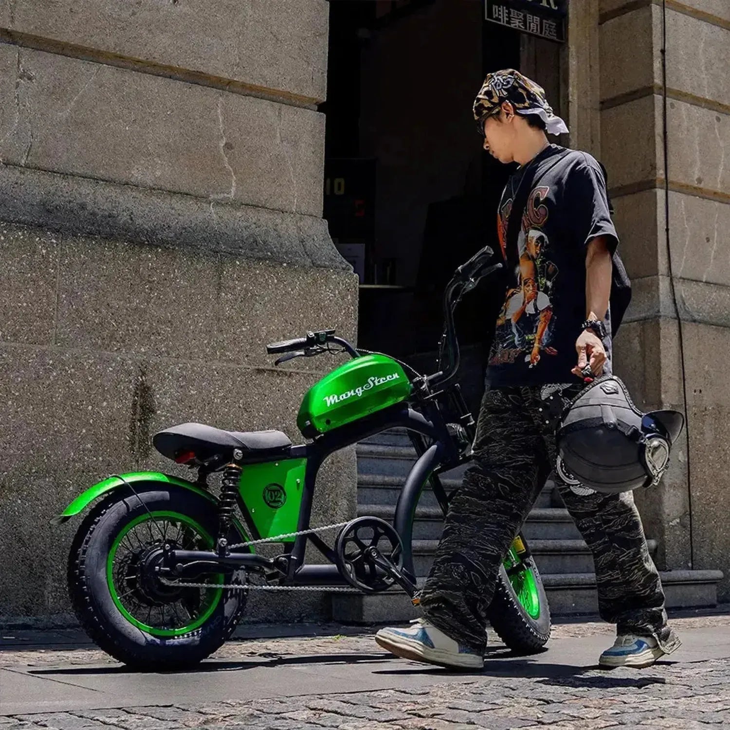 Mangosteen FT02 Mini Electric Bike Fat Tyre Long Range with LCD up to 50 Km/h