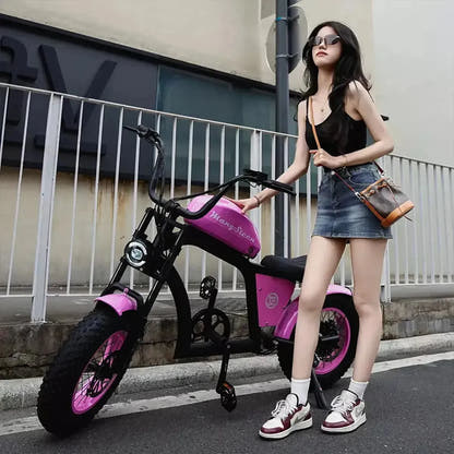 Mangosteen FT02 Mini Electric Bike Fat Tyre Long Range with LCD up to 50 Km/h