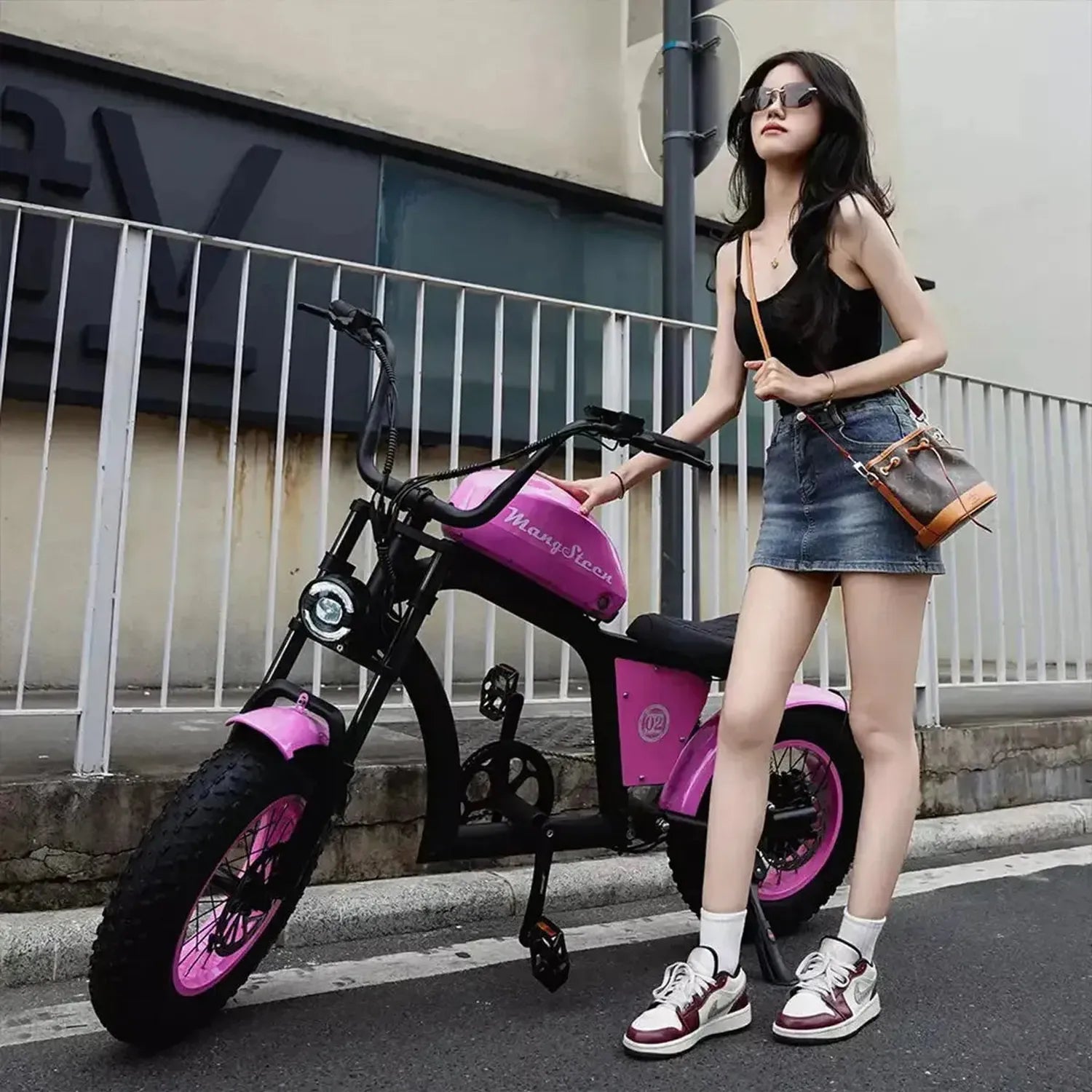 Mangosteen FT02 Mini Electric Bike Fat Tyre Long Range with LCD up to 50 Km/h