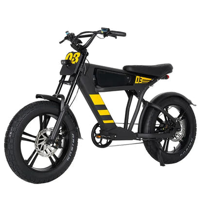 Mangosteen FT03 Electric Bike Fat Tyre Long Range with Hydraulic Brakes up to 50 Km/h