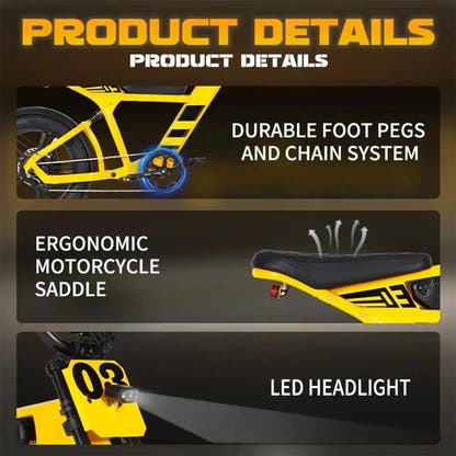 Mangosteen FT03 Electric Bike Fat Tyre Long Range with Hydraulic Brakes up to 50 Km/h