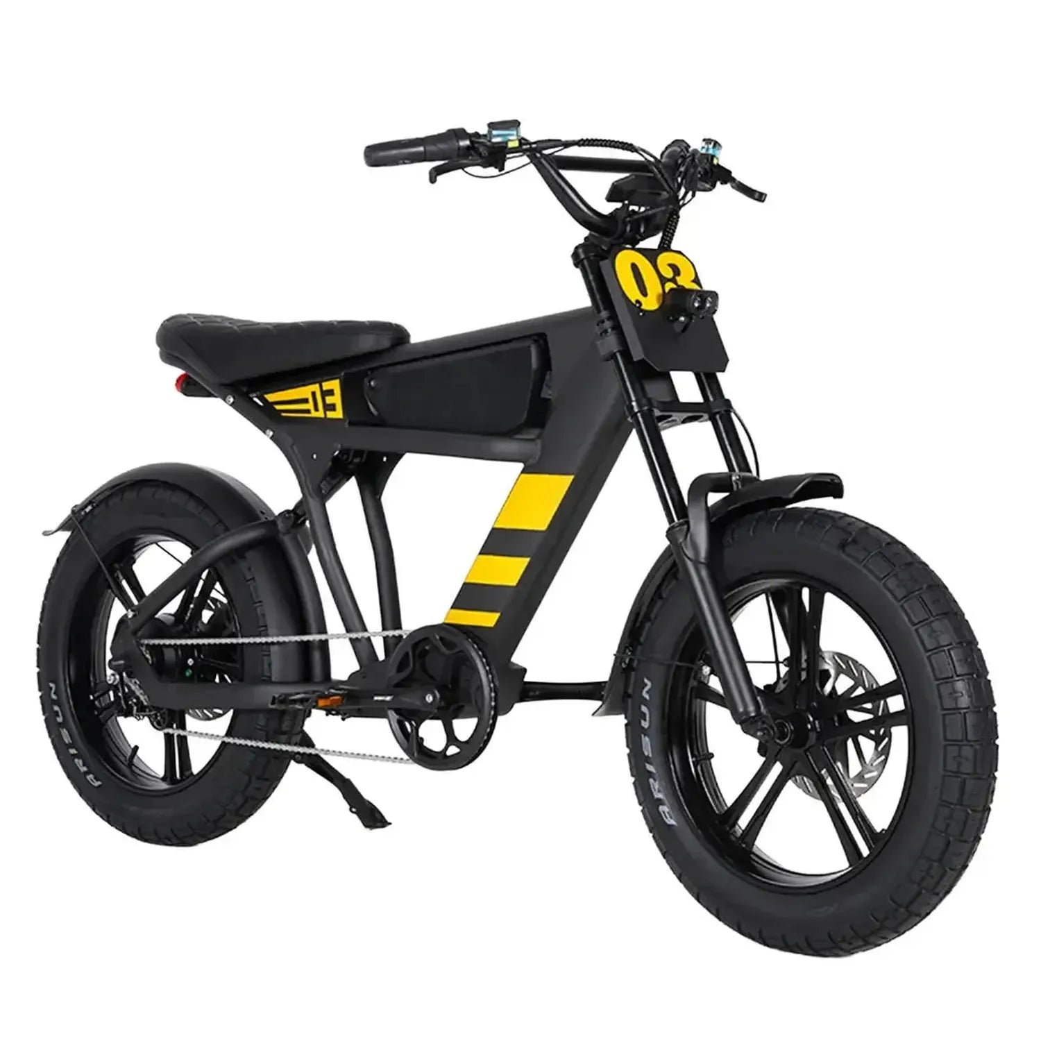 Mangosteen FT03 Electric Bike Fat Tyre Long Range with Hydraulic Brakes up to 50 Km/h