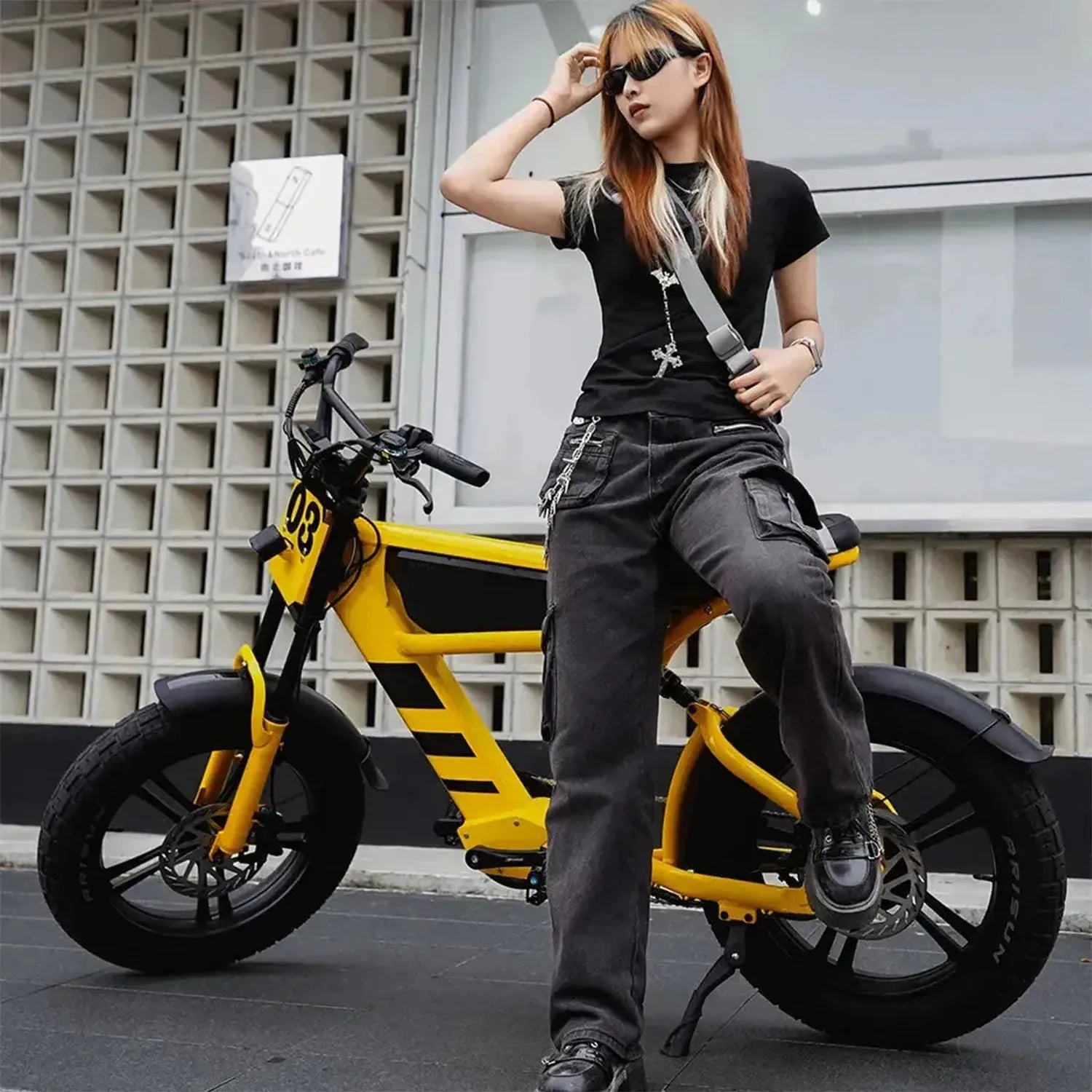 Mangosteen FT03 Electric Bike Fat Tyre Long Range with Hydraulic Brakes up to 50 Km/h