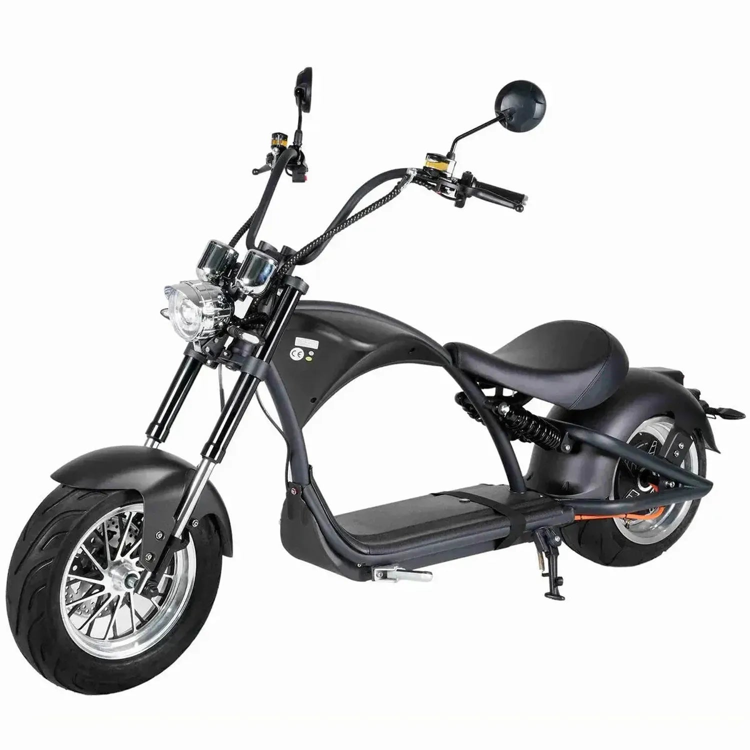 Mangosteen M1P Electric Bike Chopper Style Fat Tyre Cruiser up to 65 Km/h