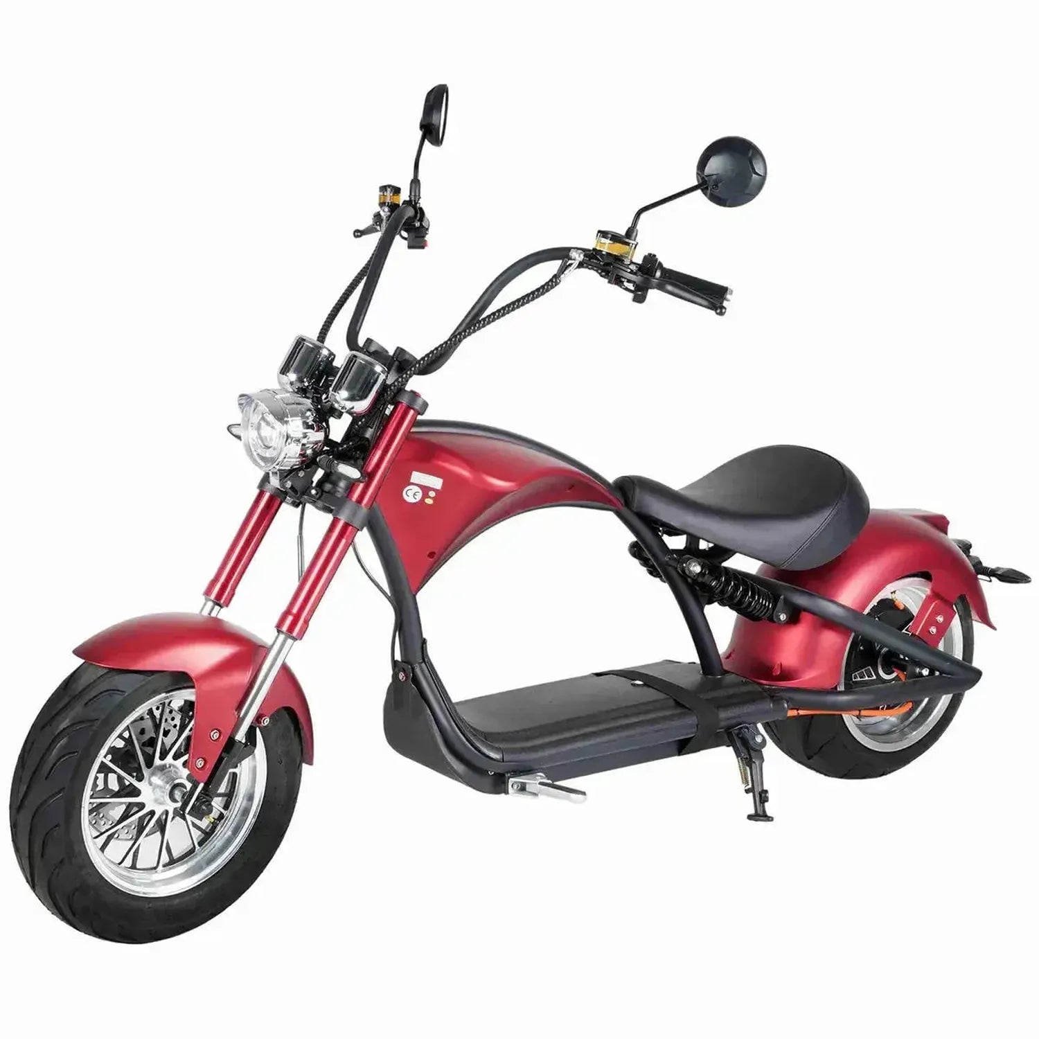 Mangosteen M1P Electric Bike Chopper Style Fat Tyre Cruiser up to 65 Km/h