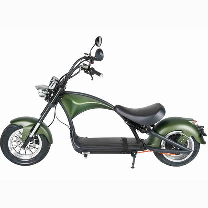 chopper fahrrad günstig kaufen Mangosteen M1P Elektrisches Fahrrad Chopper-Stil Fattyre Cruiser bis zu 65 km/h – Punk Ride