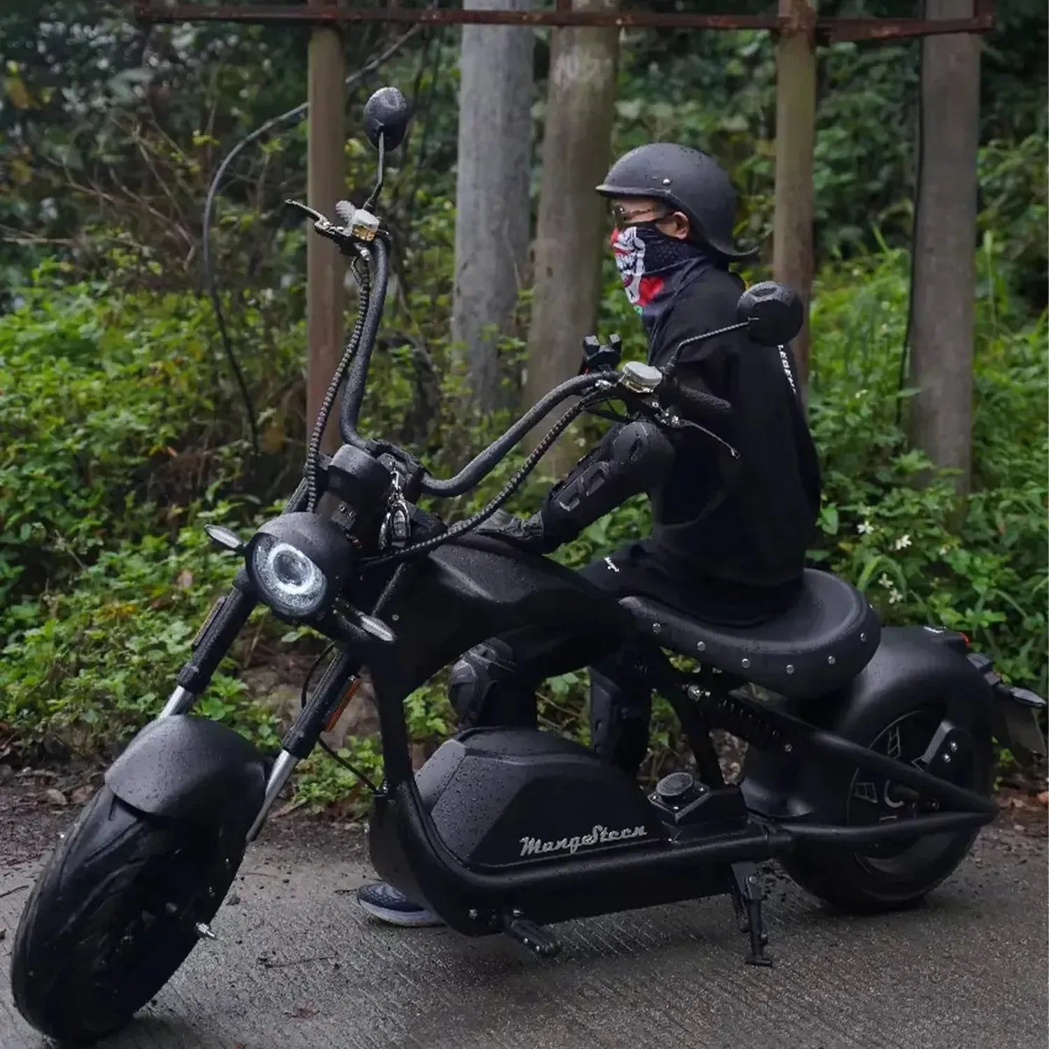Mangosteen M1PS Knight Electric Bike Chopper Style Fat Tyre Cruiser up to 80 Km/h