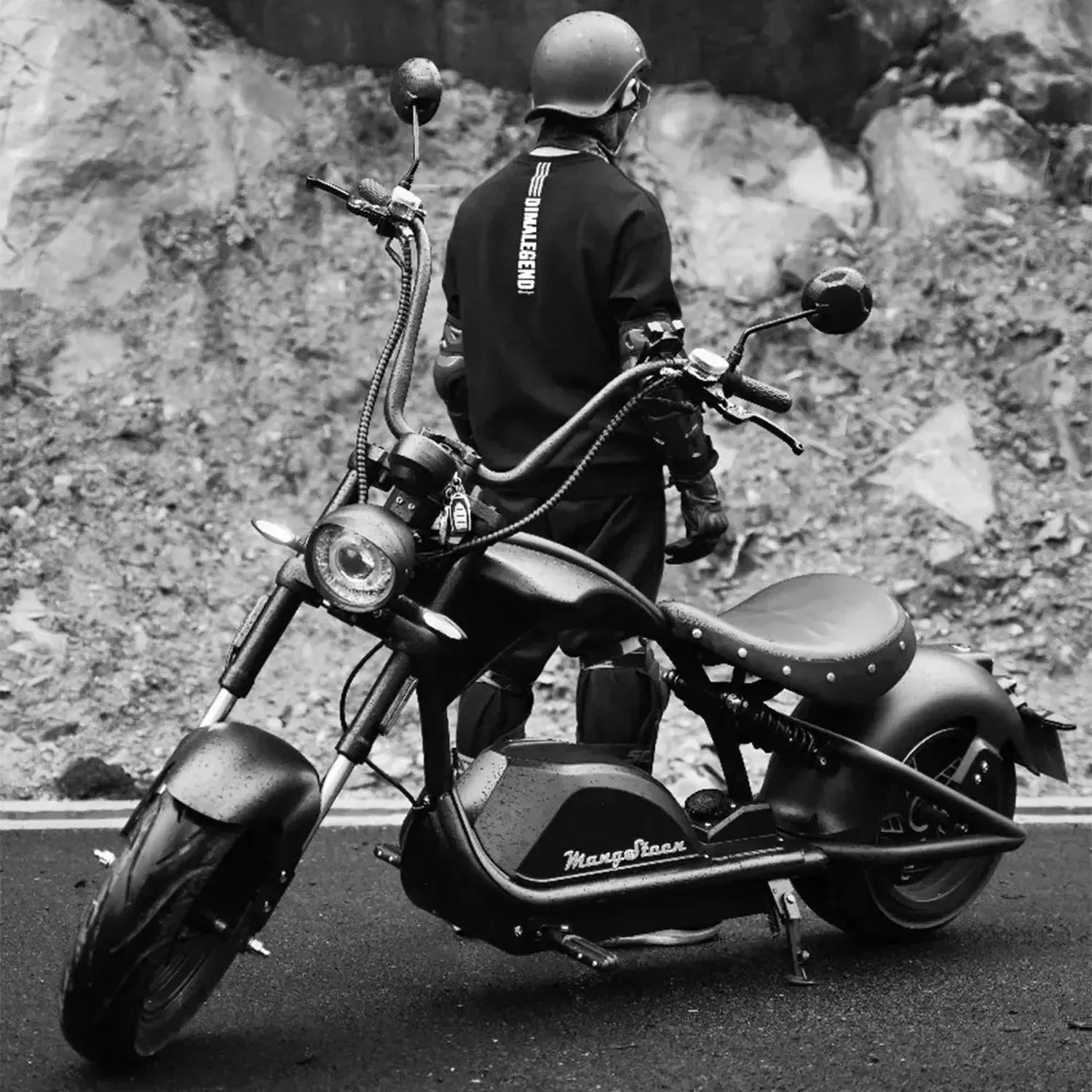 Mangosteen M1PS Knight Electric Bike Chopper Style Fat Tyre Cruiser up to 80 Km/h