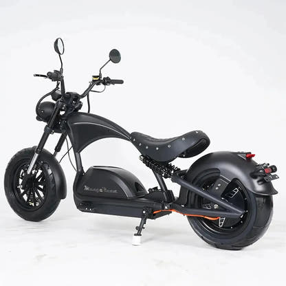 Mangosteen M1PS Knight Electric Bike Chopper Style Fat Tyre Cruiser up to 80 Km/h