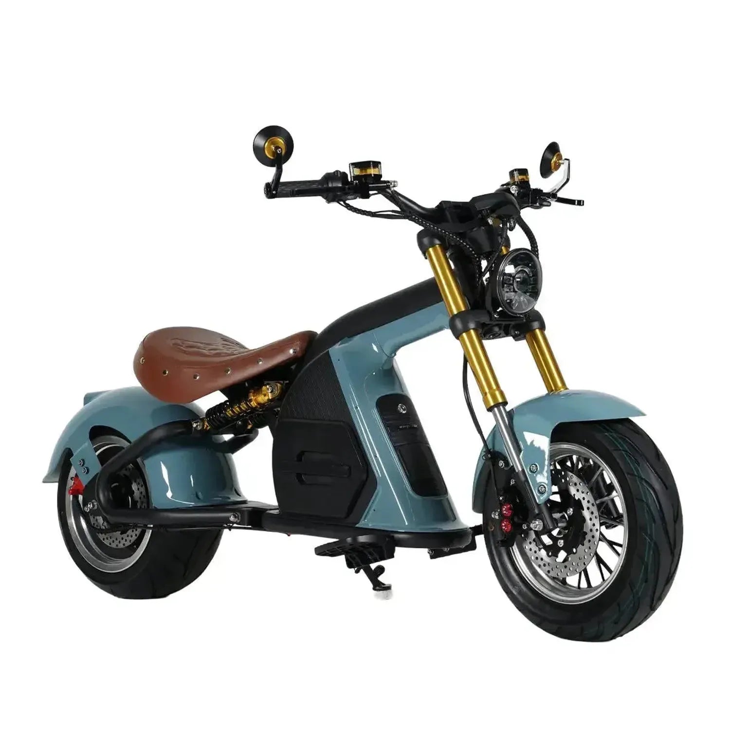 Mangosteen M8S Electric Bike Chopper Style Long Range Cruiser up to 80 Km/h
