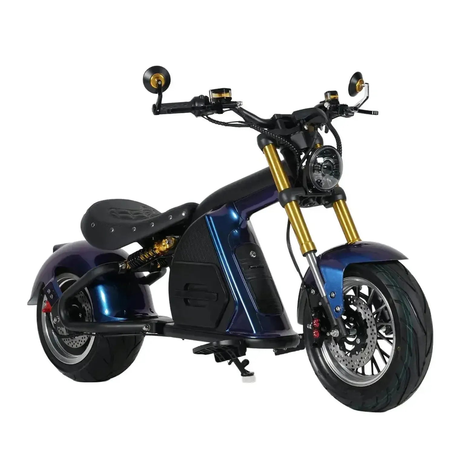 Mangosteen M8S Electric Bike Chopper Style Long Range Cruiser up to 80 Km/h