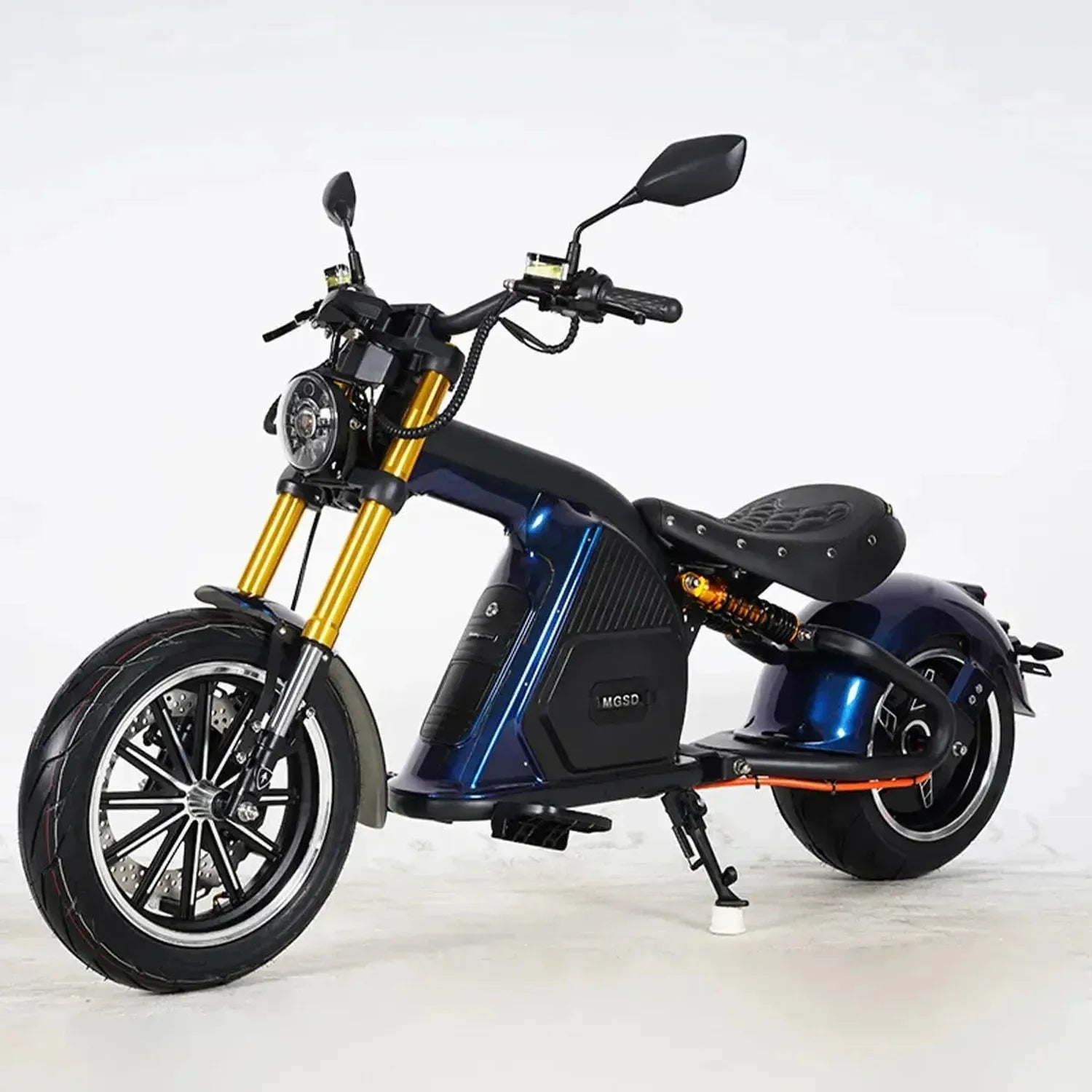 Mangosteen M8S Electric Bike Chopper Style Long Range Cruiser up to 80 Km/h