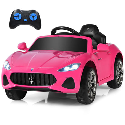 Maserati Kids Ride On Car 12V – Remote Control, Lights, Music, Pink