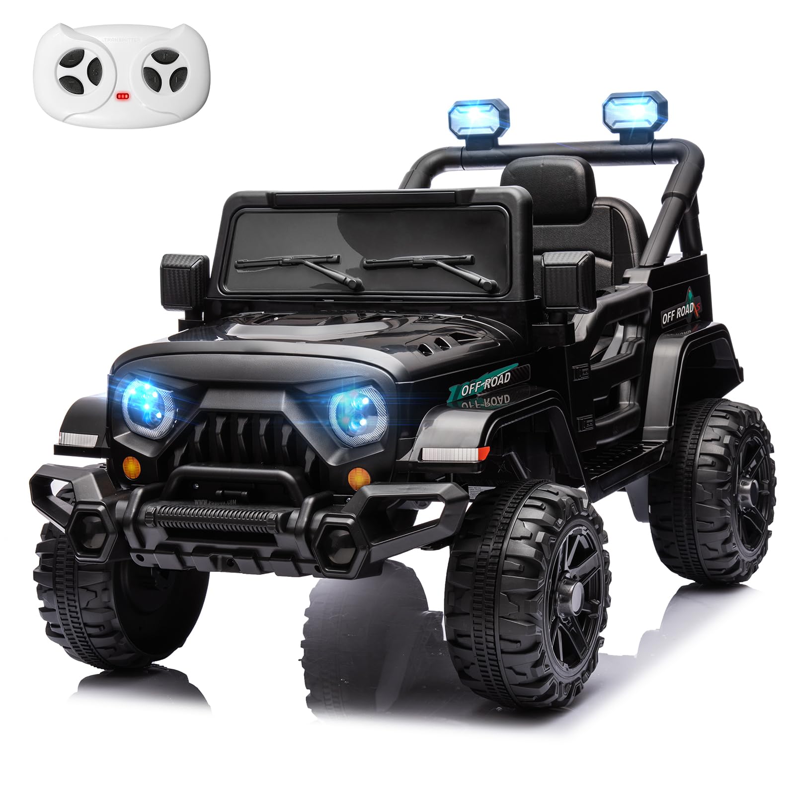 Miniature Motors 12V Kids Ride On Truck – Remote Control, Bluetooth & LED Lights