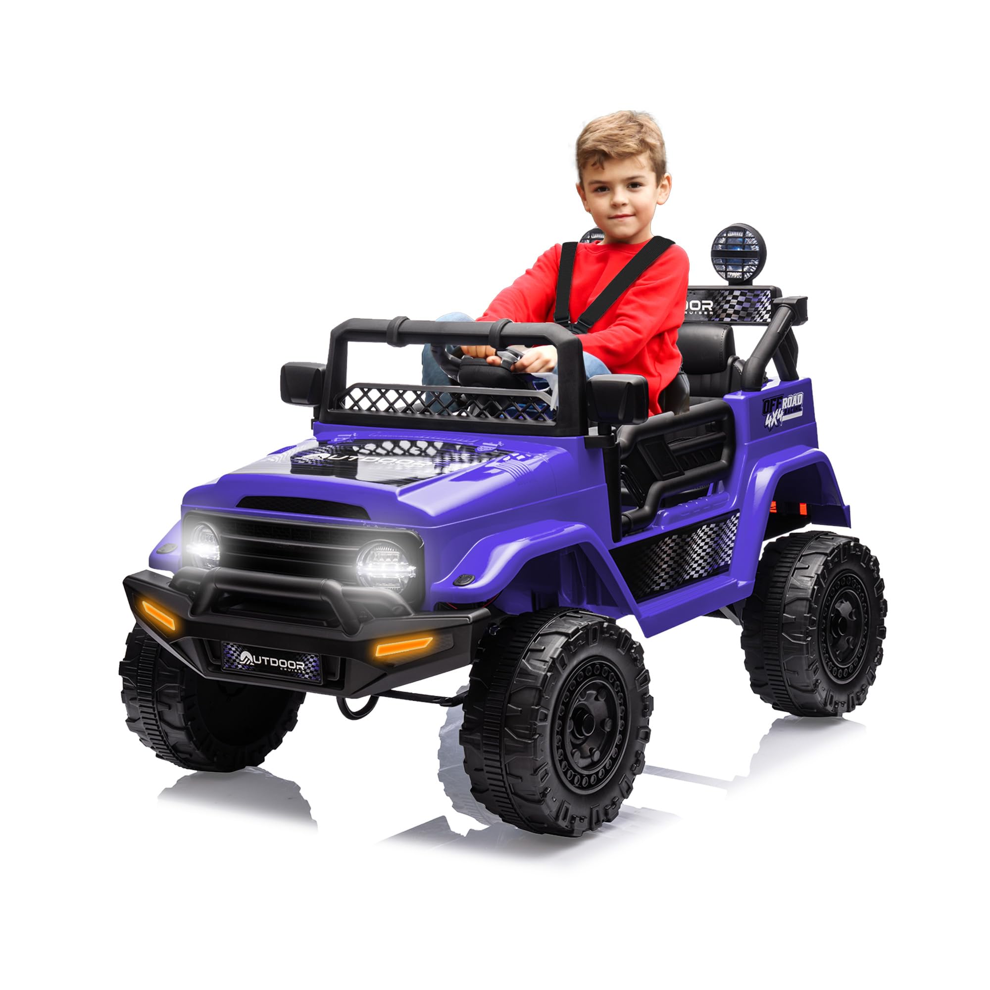 Outdoor Cruiser 12V Kids Ride On Jeep – Remote Control, Suspension & Safety Belt