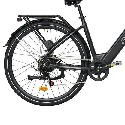 PIXAR City1 Electric Bike 700C Commuter with Rear Rack and LED Lights up to 32 Km/h