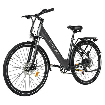 PIXAR City1 Electric Bike 700C Commuter with Rear Rack and LED Lights up to 32 Km/h